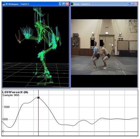 Figure 1 - position of greatest force in the lift