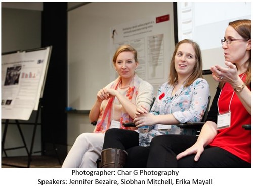 Jennifer Bezaire, Siobhan Mitchell and Erika Mayall