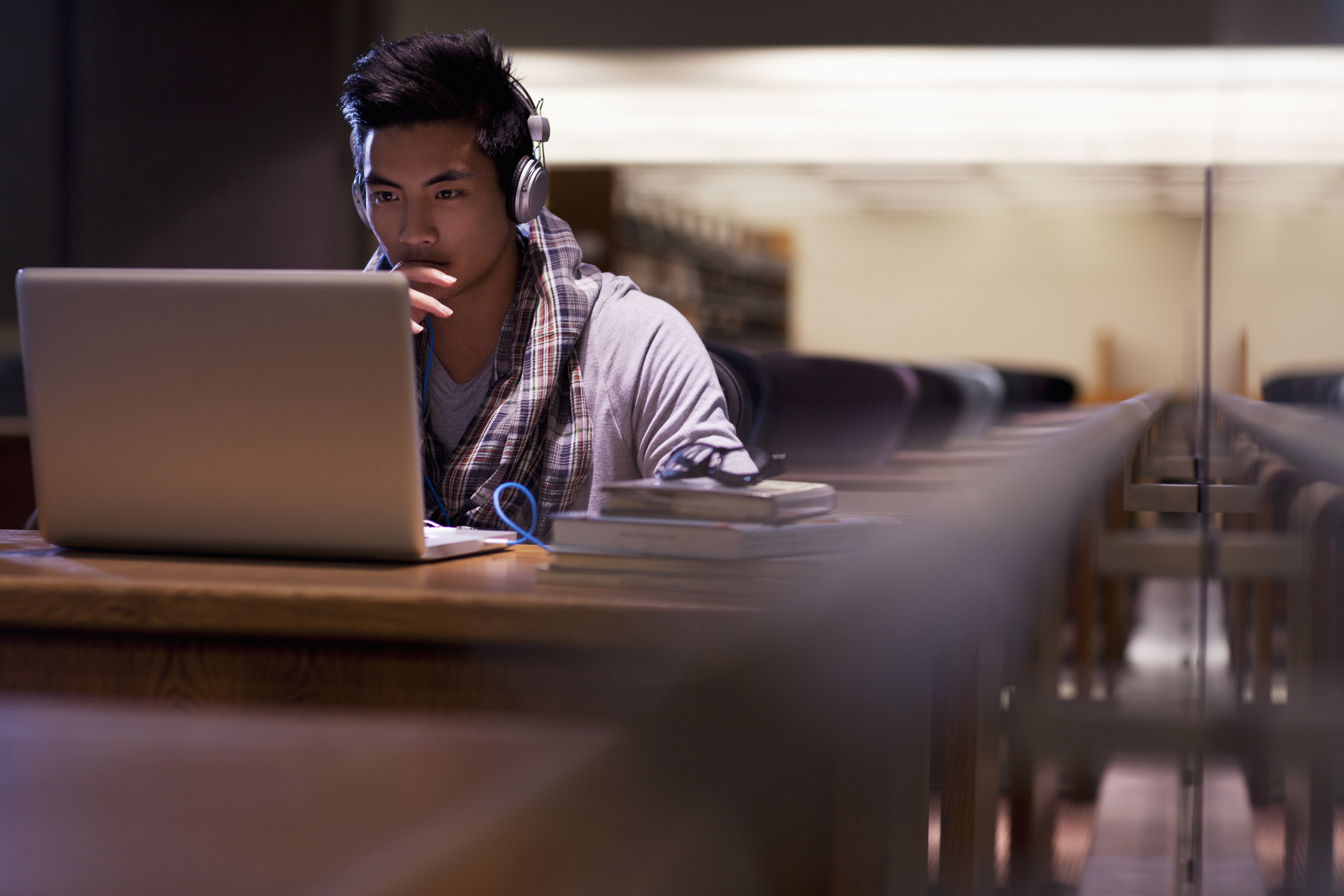 Man with headphones